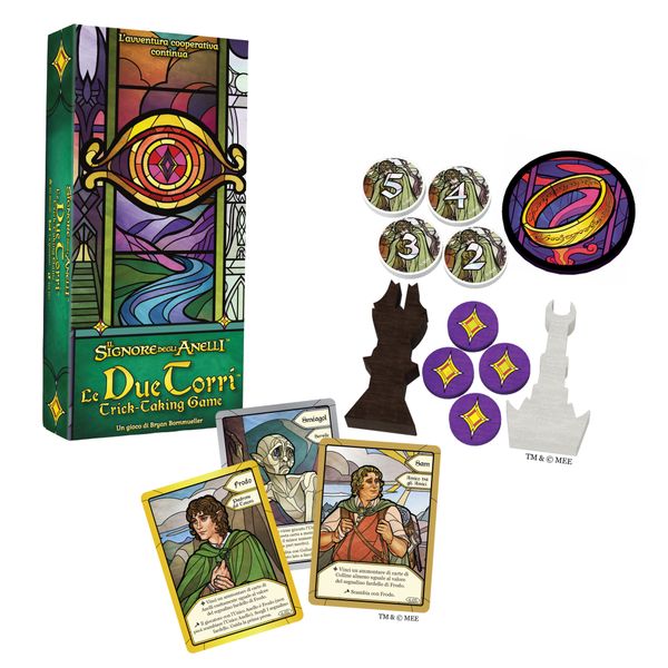 Sda le due torri: trick taking game - ASMODEE, SIGNORE DEGLI ANELLI
