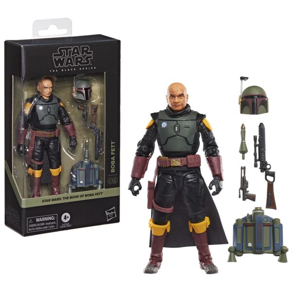 Hasbro star wars -the black series, boba fett – the book of boba fett, action figure collezionabile da 15 cm - Star Wars