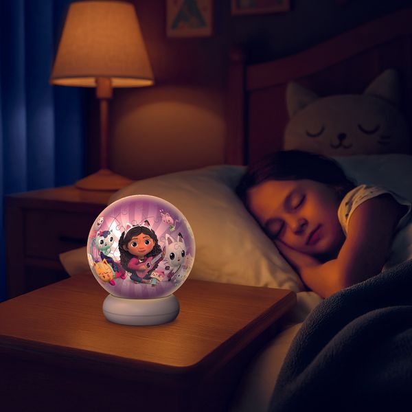 Ravensburger - puzzle ball nightlight gabby's dollhouse, puzzle 3d bambini 6 anni - GABBY'S DOLLHOUSE, RAVENSBURGER