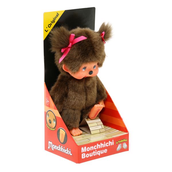 Monchhichi bandai peluche original boy 20 cm, giocattolo morbido per bambini 2+ - MONCHHICHI