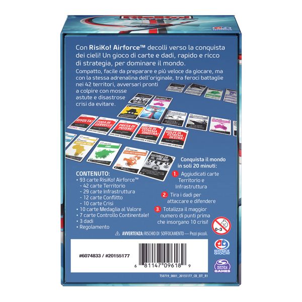 Risiko airforce gioco di carte, 2-6 giocatori, 10+ - RISIKO