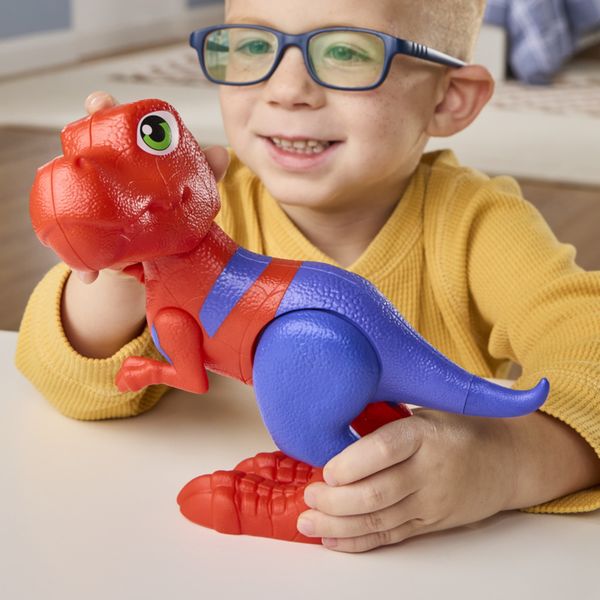 Hasbro marvel spidey e i suoi fantastici amici, spidey-rex – action figure di grandi dimensioni, 22,8 cm - SPIDEY