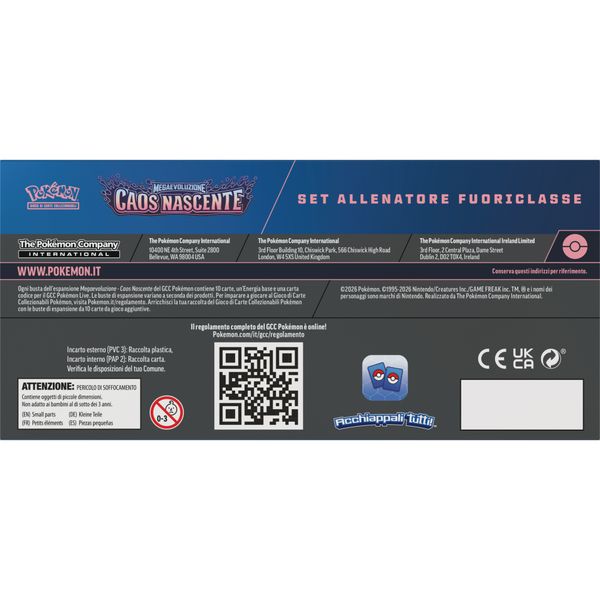 Pokémon megaevoluzione - caos nascente set allenatore fuoriclasse - POKEMON