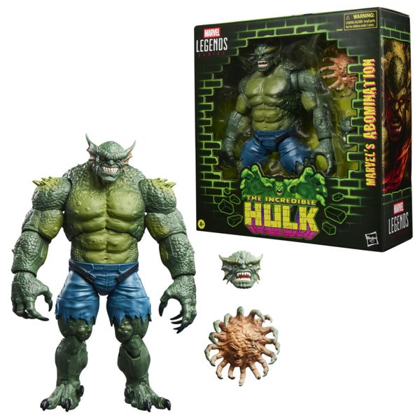 Hasbro, marvel legends series, marvel's abomination – action figure collezionabile ispirata ai fumetti "hulk", da 15 cm - MARVEL