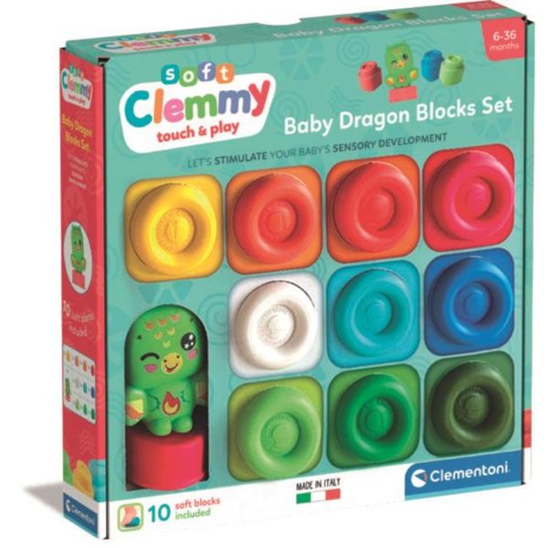 Baby dragon blocks set - CLEMMY