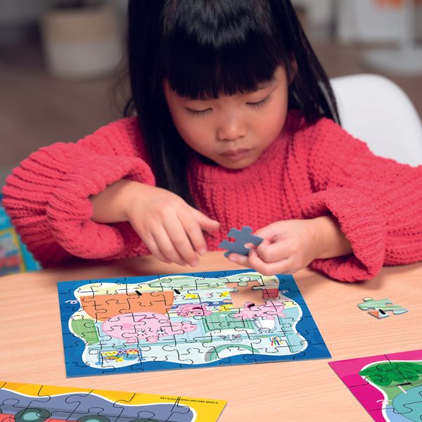 Ravensburger - peppa pig 3 x 49 pezzi, bambini 5 anni - PEPPA PIG, RAVENSBURGER