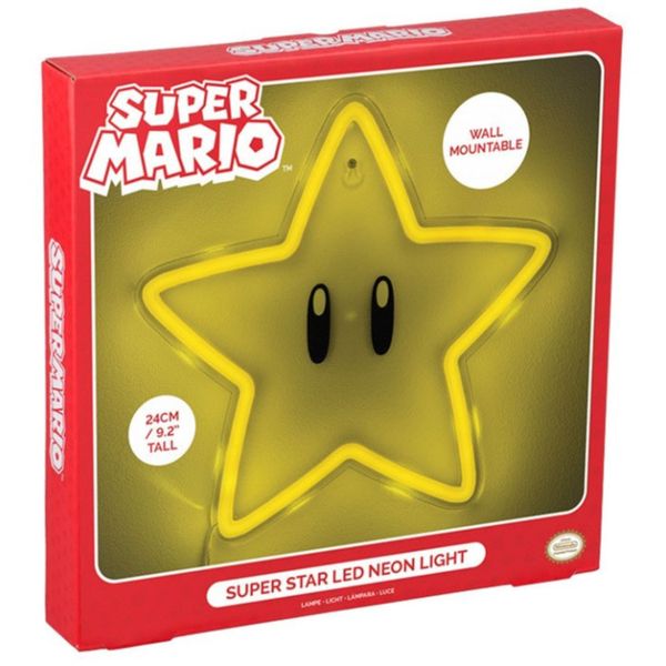 Paladone lampada neon da muro super mario super star - FUNKO POP!