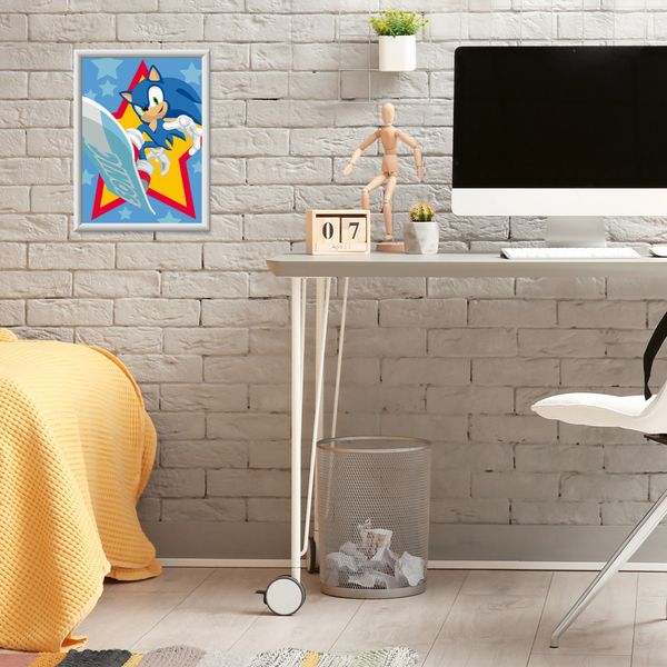 Ravensburger - creart serie d - speedy sonic,dipingere con i numeri per bambini 9+ anni - CREART, RAVENSBURGER, Sonic