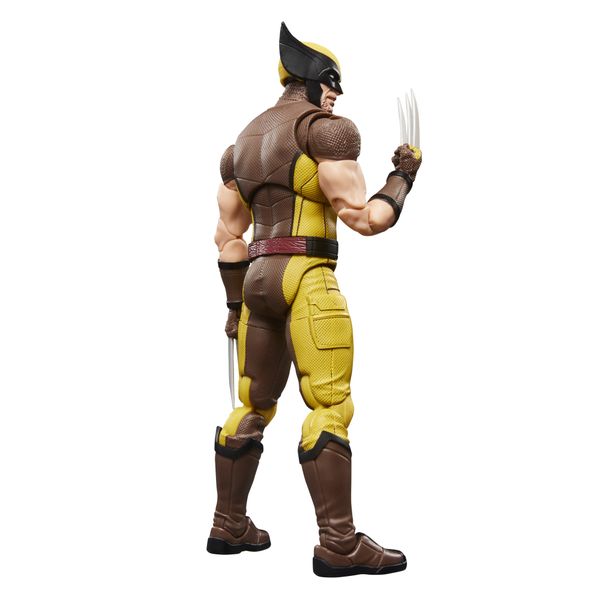 Hasbro, marvel legends series, wolverine (costume marrone) – idea regalo, action figure collezionabile da 15 cm - Avengers