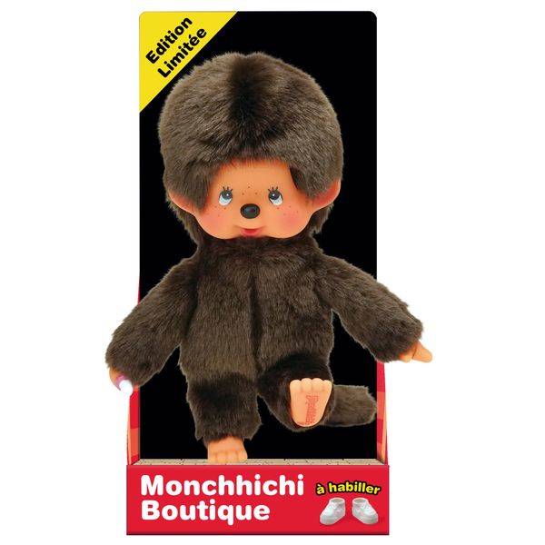 Monchhichi bandai peluche original girl 20 cm, giocattolo morbido per bambini 2+ - MONCHHICHI