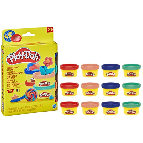Play-doh, dolcetti e regalini – bambine dai 2 anni in su, ottima idea regalo, confezione da 12 vasetti di pasta modellabile - PLAY-DOH