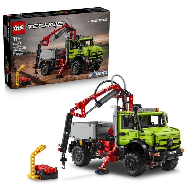 Lego technic mercedes-benz unimog u 5023 con gru - 42242 - LEGO TECHNIC, Lego