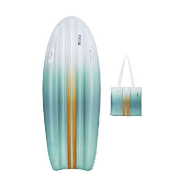 Materassino tavola da surf e borsa abbinata 1,78 x 56 cm ciano - Bestway