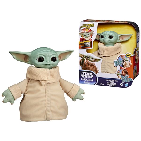 Hasbro star wars, grogu adventure buddy – giocattolo animatronico, peluche interattivo - Star Wars