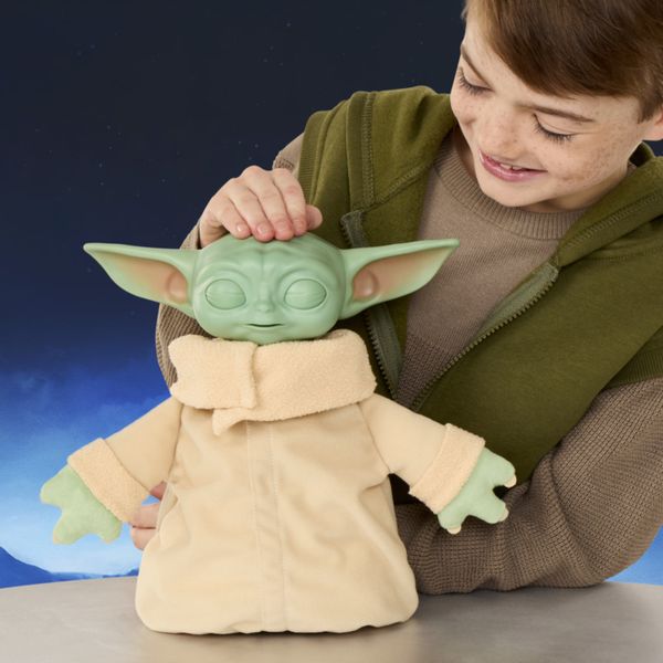 Hasbro star wars, grogu coccolavventura – giocattolo animatronico, peluche interattivo - Star Wars