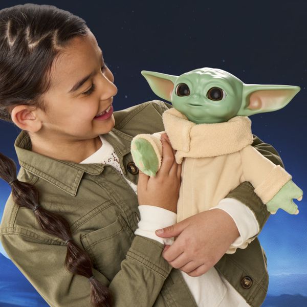 Hasbro star wars, grogu coccolavventura – giocattolo animatronico, peluche interattivo - Star Wars