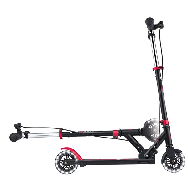 Globber - flow element foldable junior lights - black-red - GLOBBER