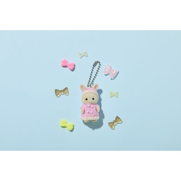 Portachiavi fluffy parka coniglio latte - SYLVANIAN FAMILY