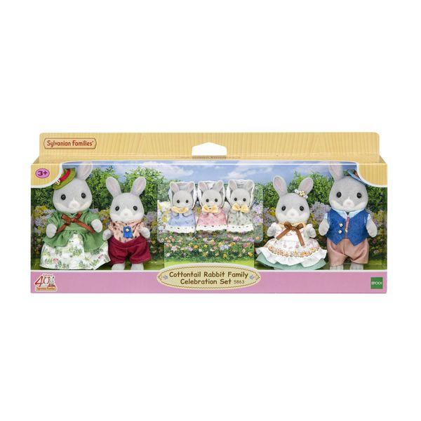 Famiglia coniglio cottontail - set celebrativo - SYLVANIAN FAMILY
