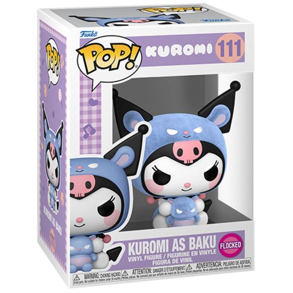 Funko pop hello kitty kuromi as baku flocked 111 - FUNKO POP!