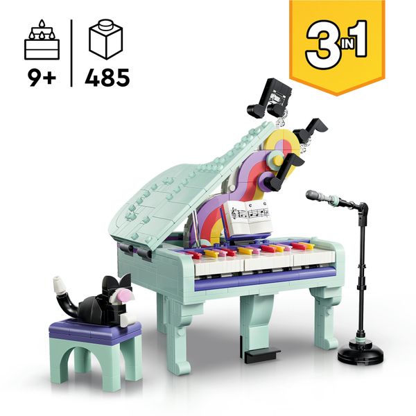 Lego creator pianoforte decorativo con gatto - 31392 - LEGO CREATOR, LEGO