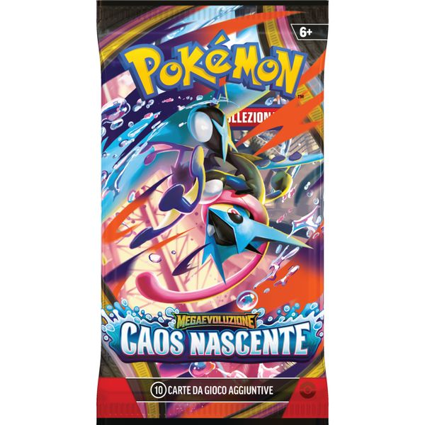 Pokémon megaevoluzione - caos nascente busta 10 carte assortita - POKEMON