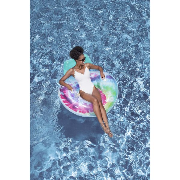 Salvagente deluxe tie dye da 46,5" x 46" / 1,18 m x 1,17 m - Bestway