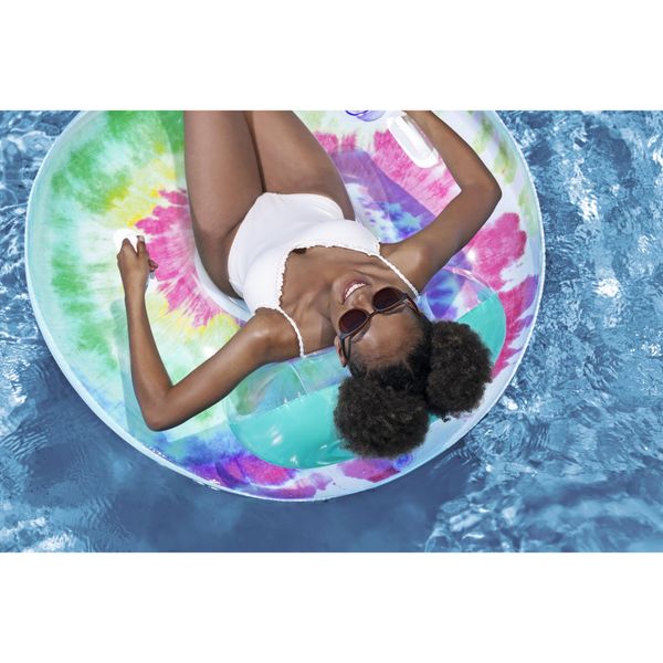Salvagente deluxe tie dye da 46,5" x 46" / 1,18 m x 1,17 m - Bestway