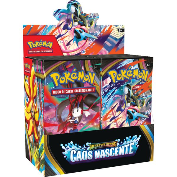 Pokémon megaevoluzione - caos nascente busta 10 carte assortita - POKEMON