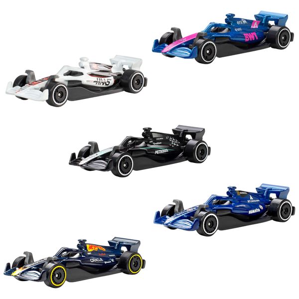 Hot wheels - set 5 veicoli formula 1 - Hot Wheels