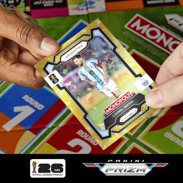 Monopoly panini prizm: fifa world cup – gioco da tavolo per famiglie e amici, divertente e coinvolgente - MONOPOLY