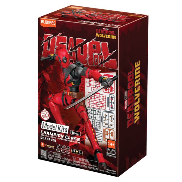 Blokees figures - marvel heroes - champion class - deadpool - 86 pcs - BLOKEES