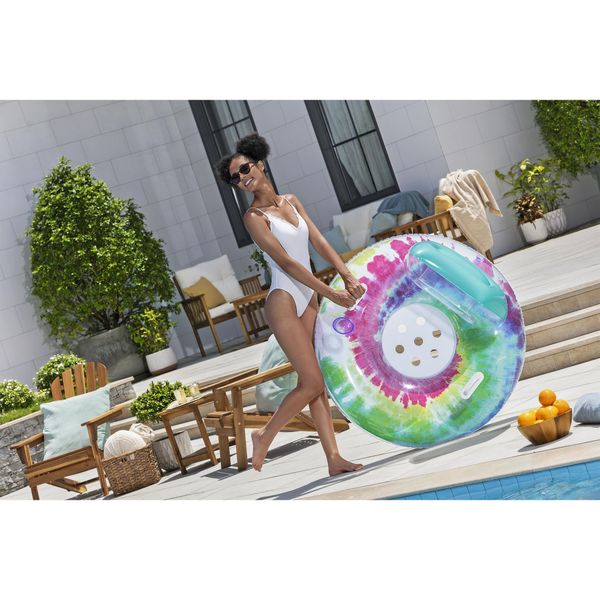 Salvagente deluxe tie dye da 46,5" x 46" / 1,18 m x 1,17 m - Bestway