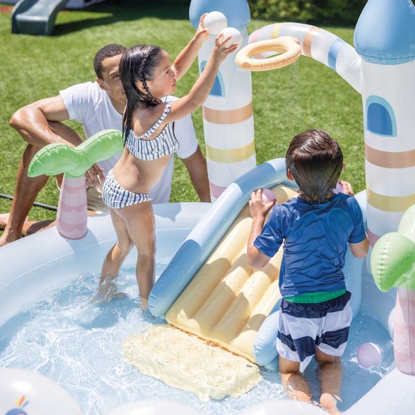 Intex 56148np - piscina gonfiabile play center castello unicorno, 196x178x127 cm, 2+ anni - INTEX
