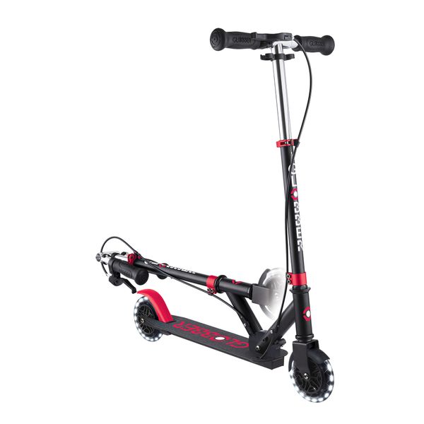 Globber - flow element foldable junior lights - black-red - GLOBBER