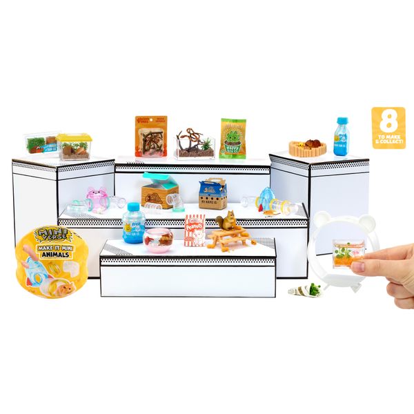 Mga's miniverse make it mini animals serie 2 - include 1 animale con accessori, mini oggetti da collezione, 8 da collezionare - MINIVERSE MGA