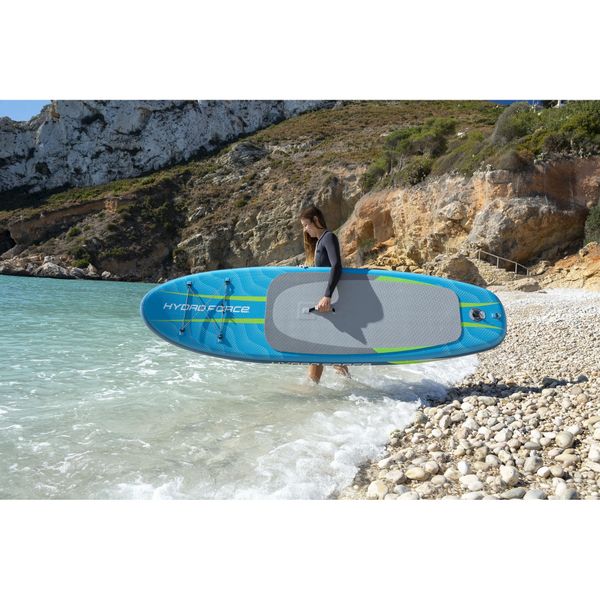 Set da stand-up paddleboard aqua journey da 9 piedi, dimensioni 9' x 30" x 4,75" / 2,74 m x 76 cm x 12 cm - Bestway
