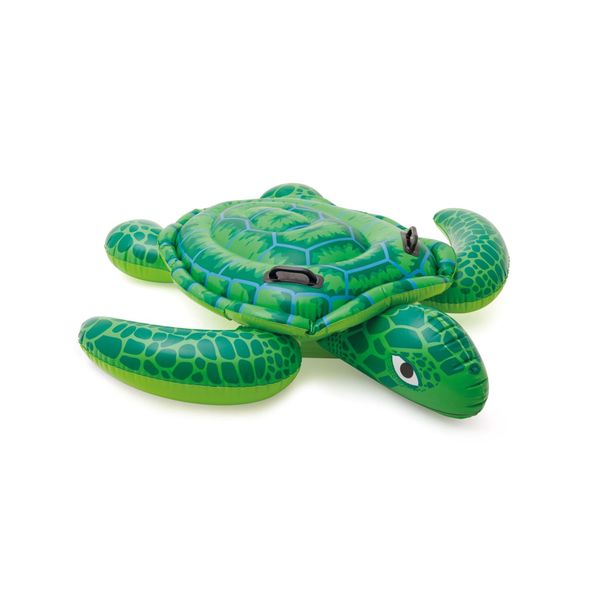 Intex 57524np - cavalcabile gonfiabile mare tartaruga, vinile, verde, 150x127 cm - INTEX