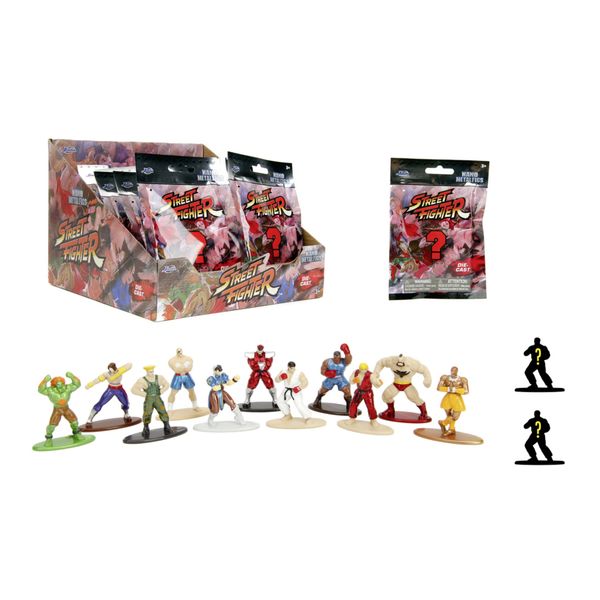 Street fighter blind pack nanofigs, 12 figures collezionabili - personaggio assortito - Disney