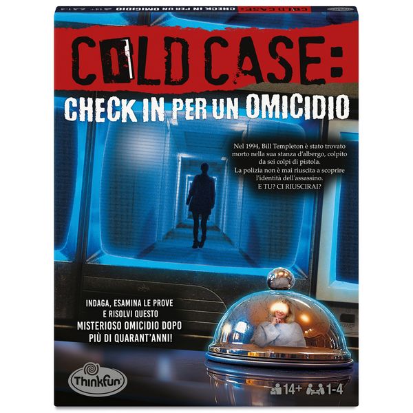 Thinkfun - cold case 5: check in per un omicidio +14 anni, giochi investigativi 1-4 giocatori - RAVENSBURGER