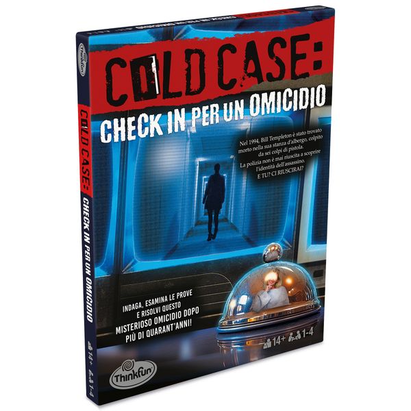 Thinkfun - cold case 5: check in per un omicidio +14 anni, giochi investigativi 1-4 giocatori - RAVENSBURGER
