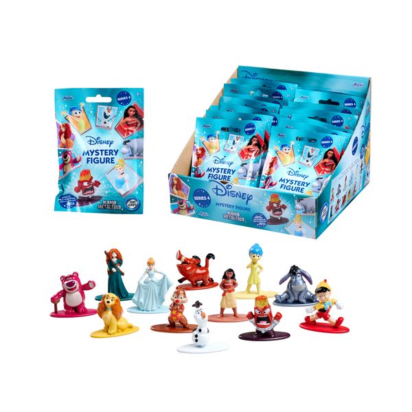 Disney blind pack nanofigs, 12 figures collezionabili - personaggio assortito - Disney