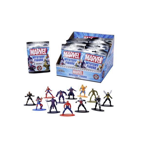 Marvel blind pack w3 nanofigs 12 figures collezionabili - personaggio assortito - MARVEL