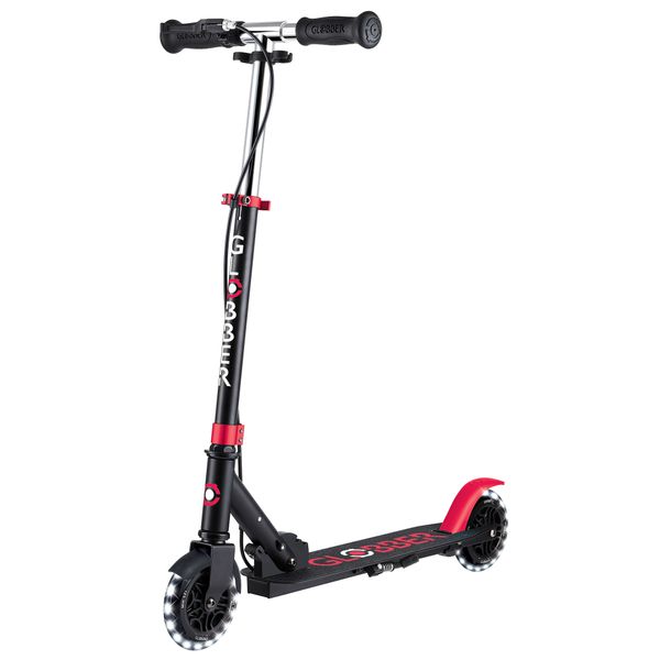 Globber - flow element foldable junior lights - black-red - GLOBBER