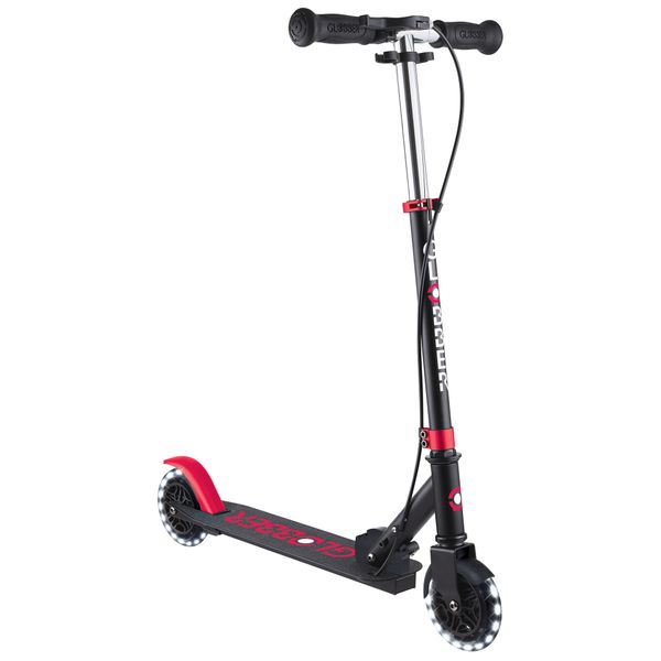 Globber - flow element foldable junior lights - black-red - GLOBBER