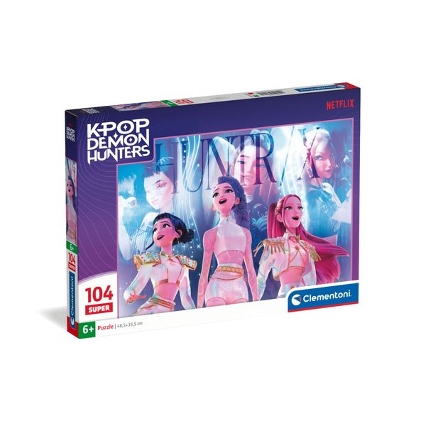 Clementoni - 27257 - puzzle 104 super kpop demon hunters - CLEMENTONI