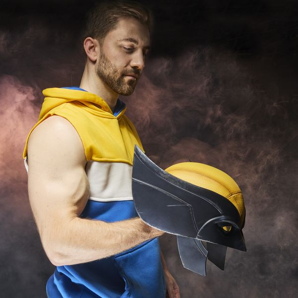 Hasbro marvel legend series, maschera premium di wolverine - MARVEL