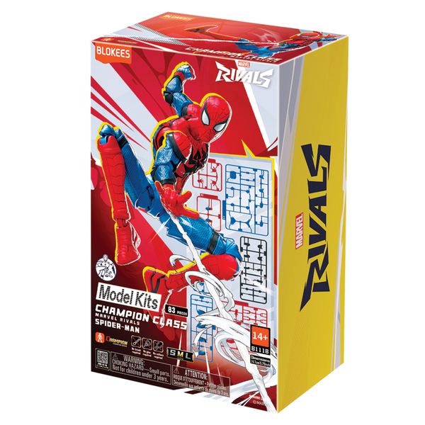 Blokees figures - marvel rivals - champion class cc06 spider-man - BLOKEES, MARVEL, Spiderman