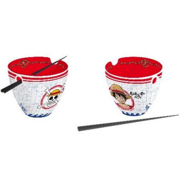 Tazza bowl ramen one piece monkey d.luffy with chopsticks - ONE PIECE