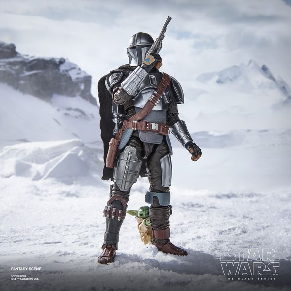 Hasbro star wars the black series, il mandaloriano e grogu - Star Wars